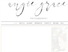 Tablet Screenshot of angiegracephotography.com